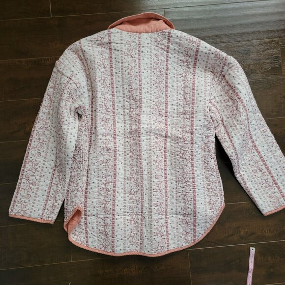 Free People Alexie Jacket Womens L Quilted Cottagecore Town & Country Heritage - Picture 3 of 8